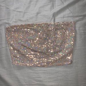 FashionNova Sparkly Tube Top